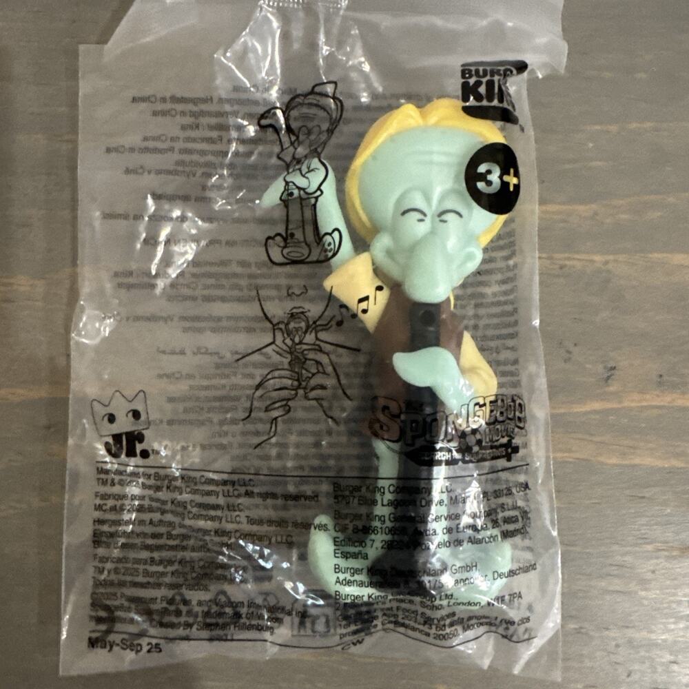 Squidward Burger King Box Toy 2025 Spongebob Search For Squarepants NEW Sealed
